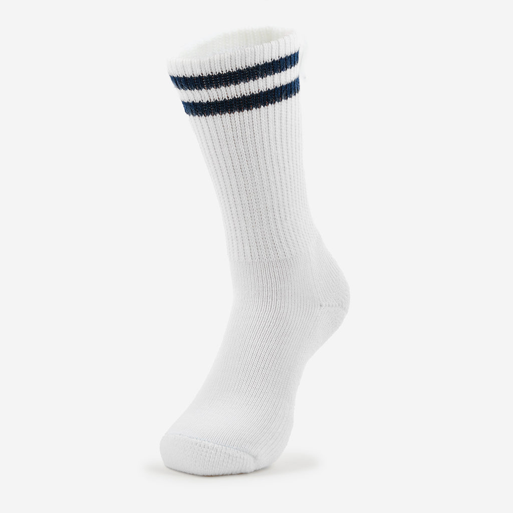 Thorlo Moderate Cushion Crew Work Socks | #color_white postal