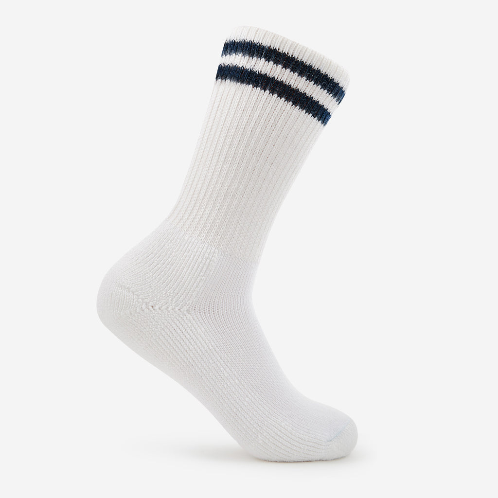 Thorlo Moderate Cushion Crew Work Socks | #color_white postal