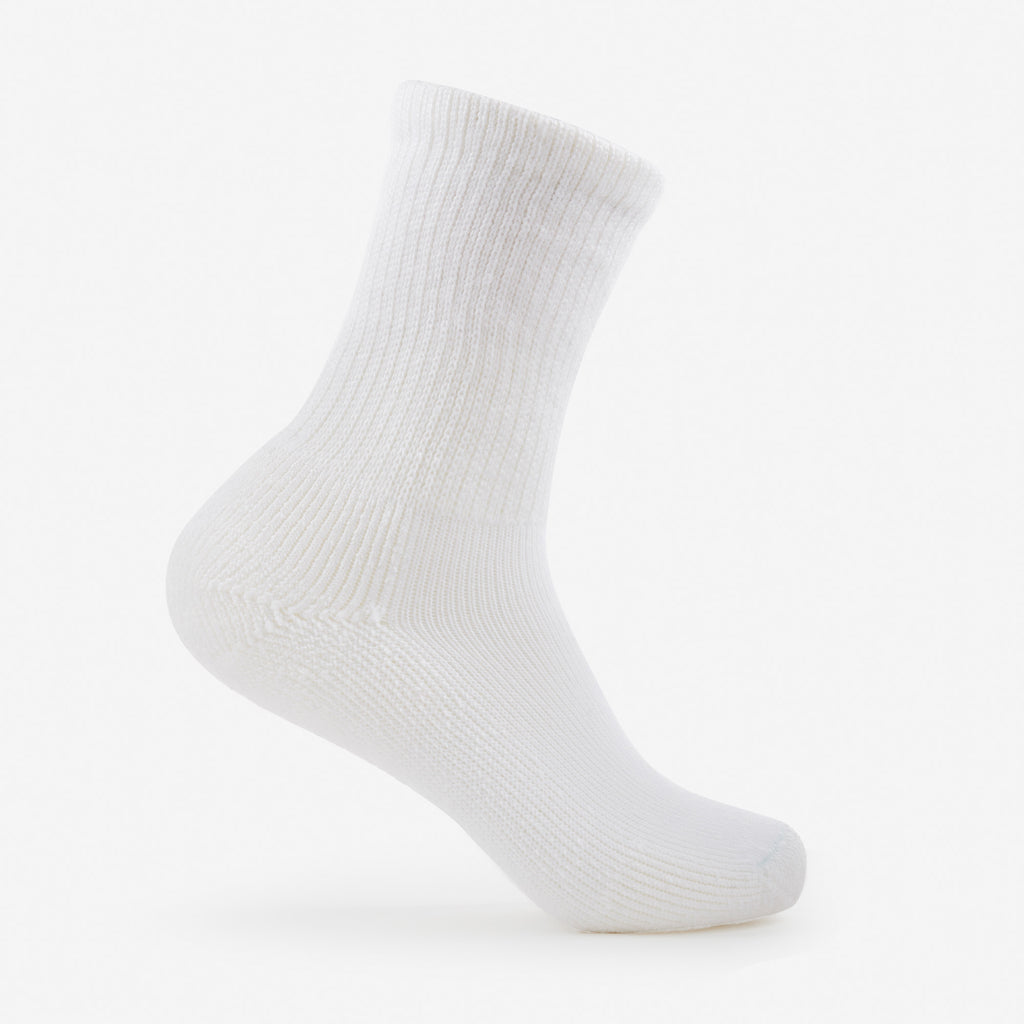 Thorlo Moderate Cushion Crew Work Socks | #color_white