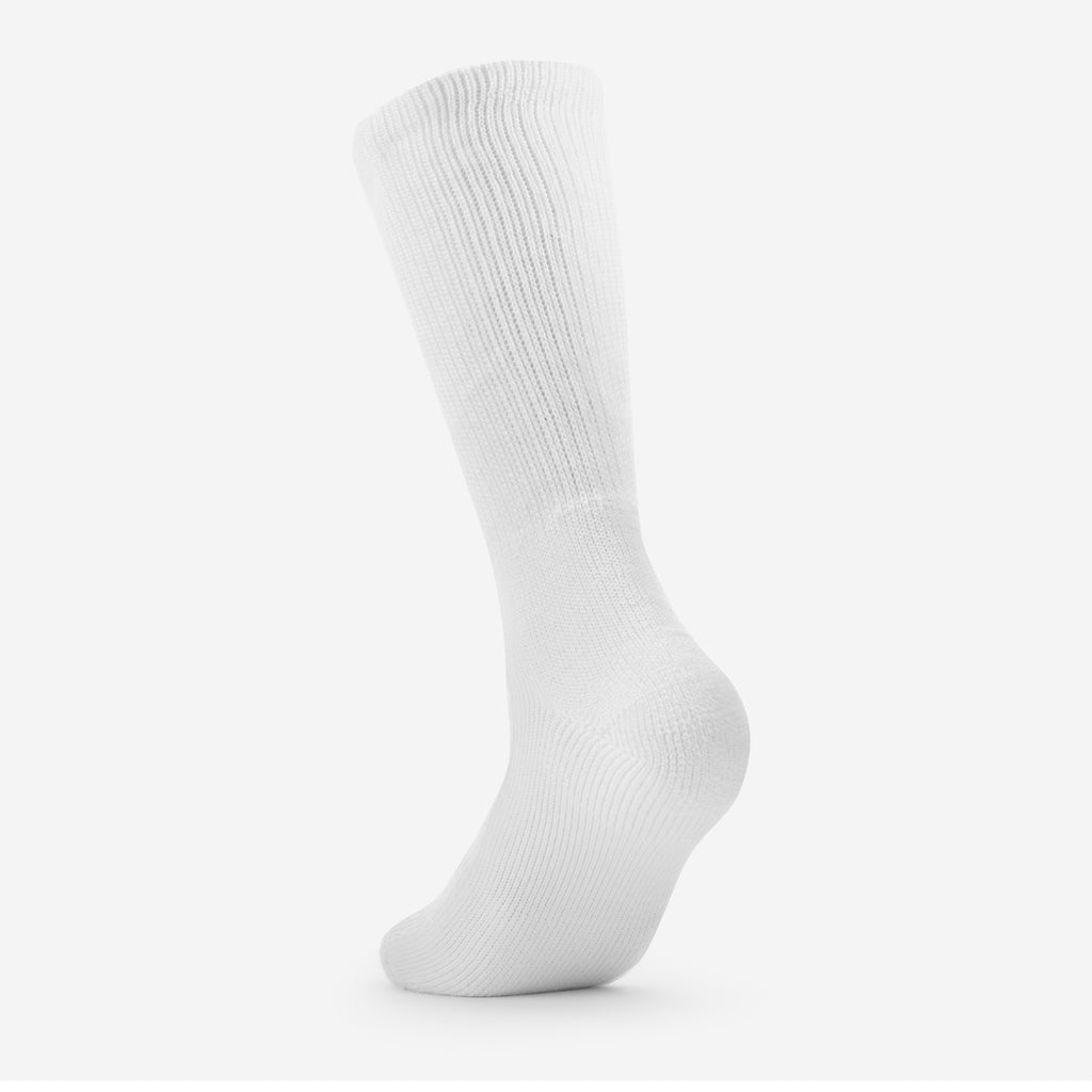 Thorlo Moderate Cushion Mid-Calf Steel Toe Work Boot Socks | #color_white