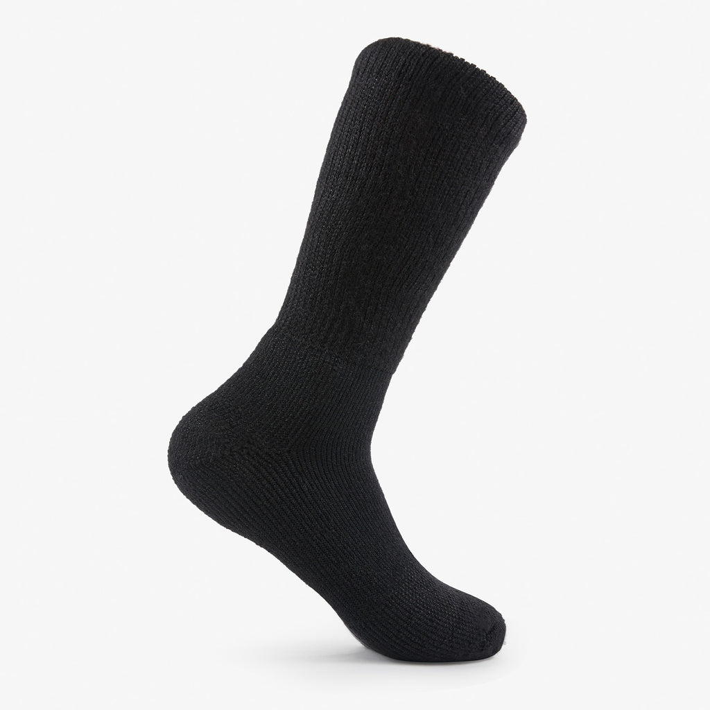 Thorlo Moderate Cushion Mid-Calf Steel Toe Work Boot Socks | #color_black