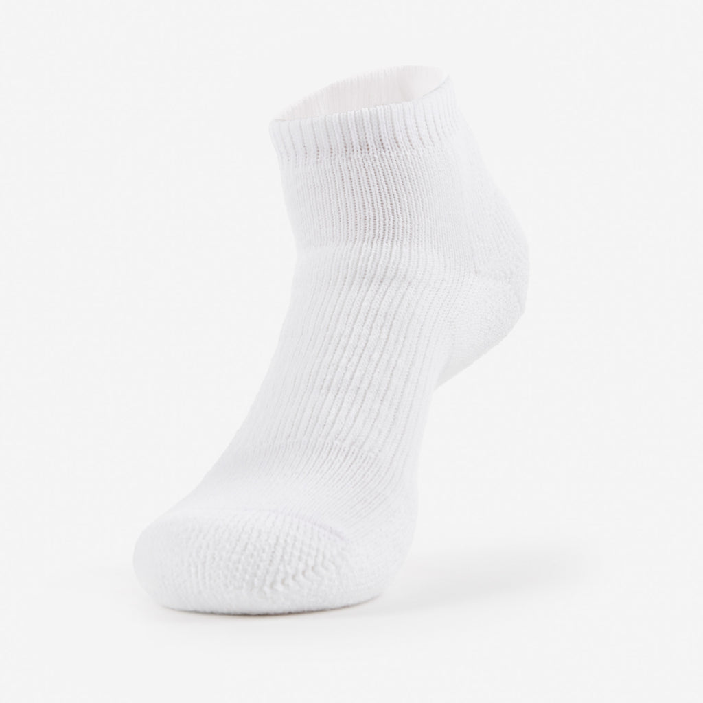 Thorlo Moderate Cushion Low-Cut Walking Socks | #color_white