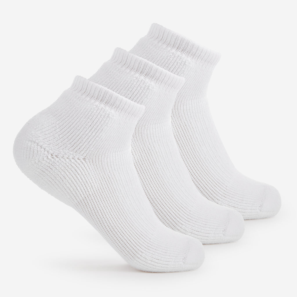 Thorlo Moderate Cushion Low-Cut Walking Socks (3 Pairs) | #color_white