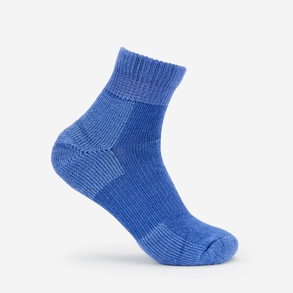 Thorlo Moderate Cushion Ankle Walking Socks | #color_Denim