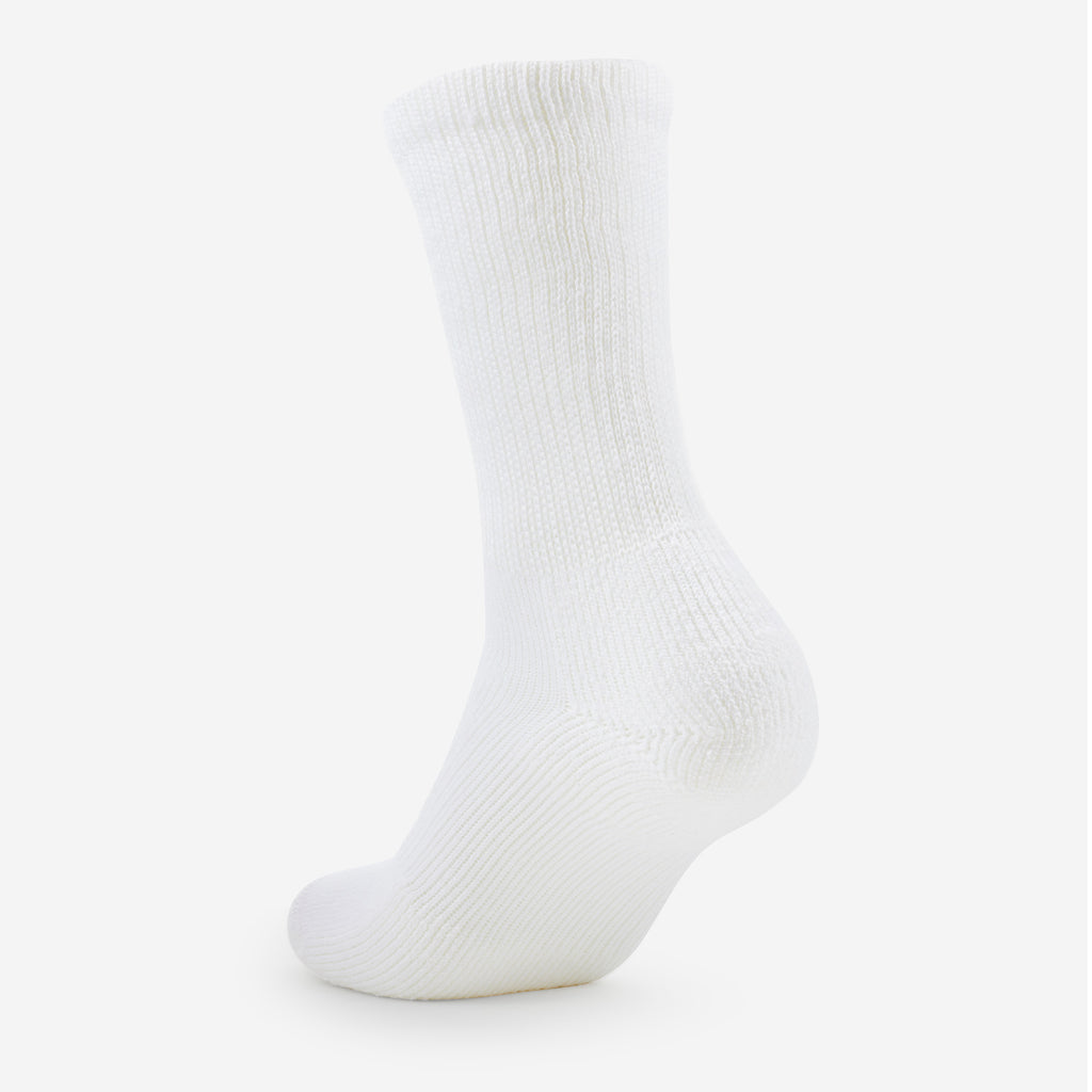 Thorlo Moderate Cushion Crew Walking Socks | #color_White