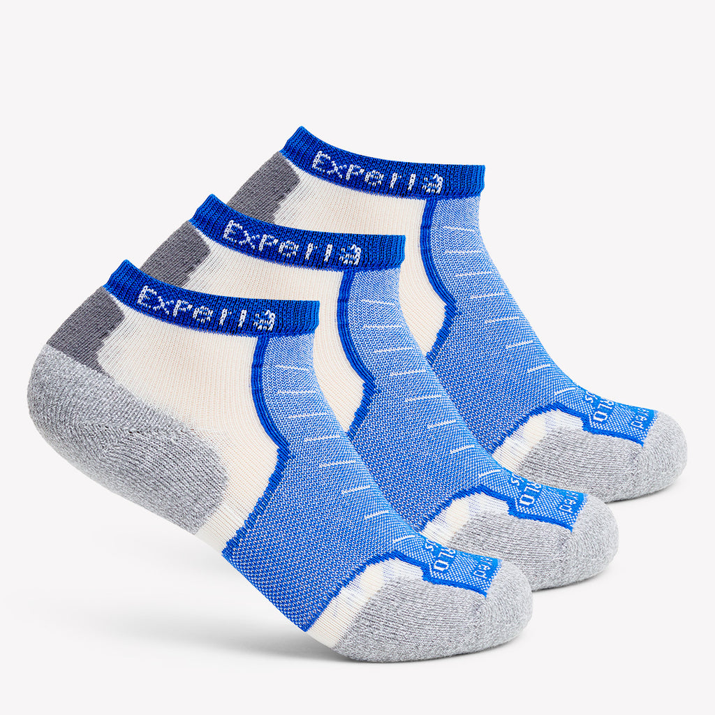 Thorlo Experia TECHFIT Light Cushion Low-Cut Fitness Socks (3 Pairs) | #color_royal blue