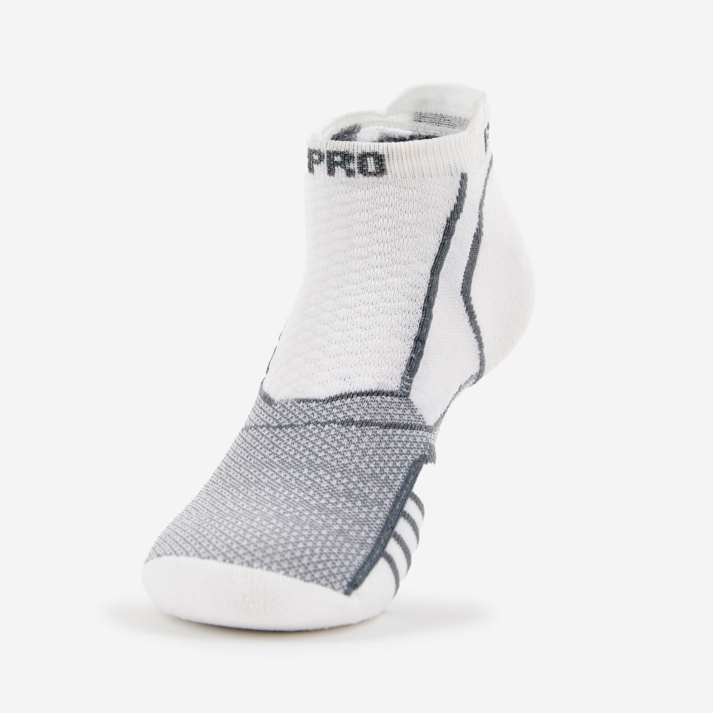 Thorlo Experia PROLITE Ultra-Light Cushion No-Show Tab Rocket Grip Socks | #color_Grey