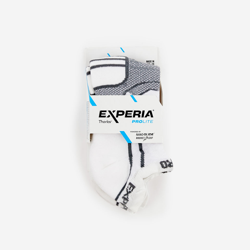 Thorlo Experia PROLITE Ultra-Light Cushion No-Show Tab Rocket Grip Socks | #color_Grey