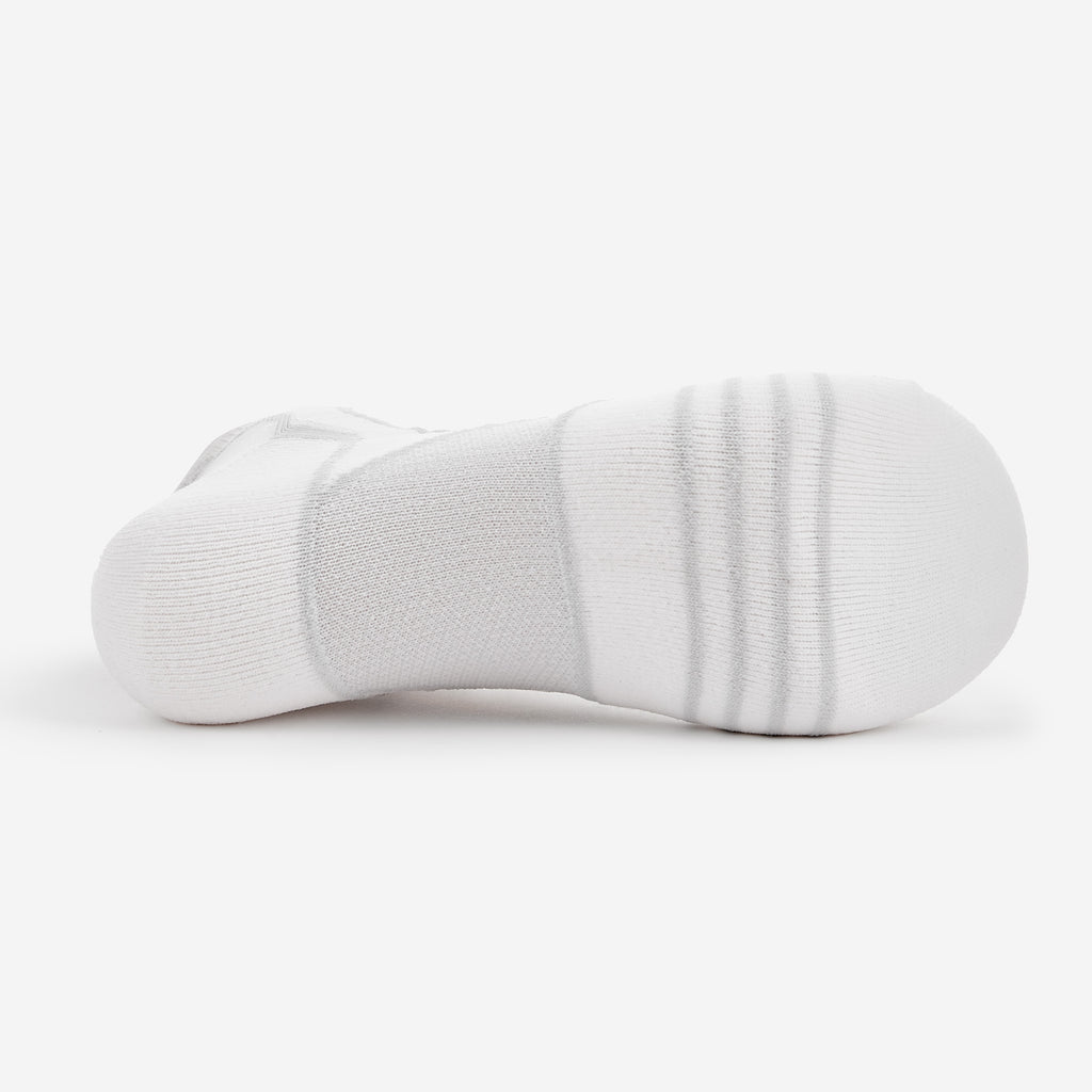 Thorlo Experia PROLITE Ultra-Light Cushion No-Show Tab Rocket Grip Socks | #color_White