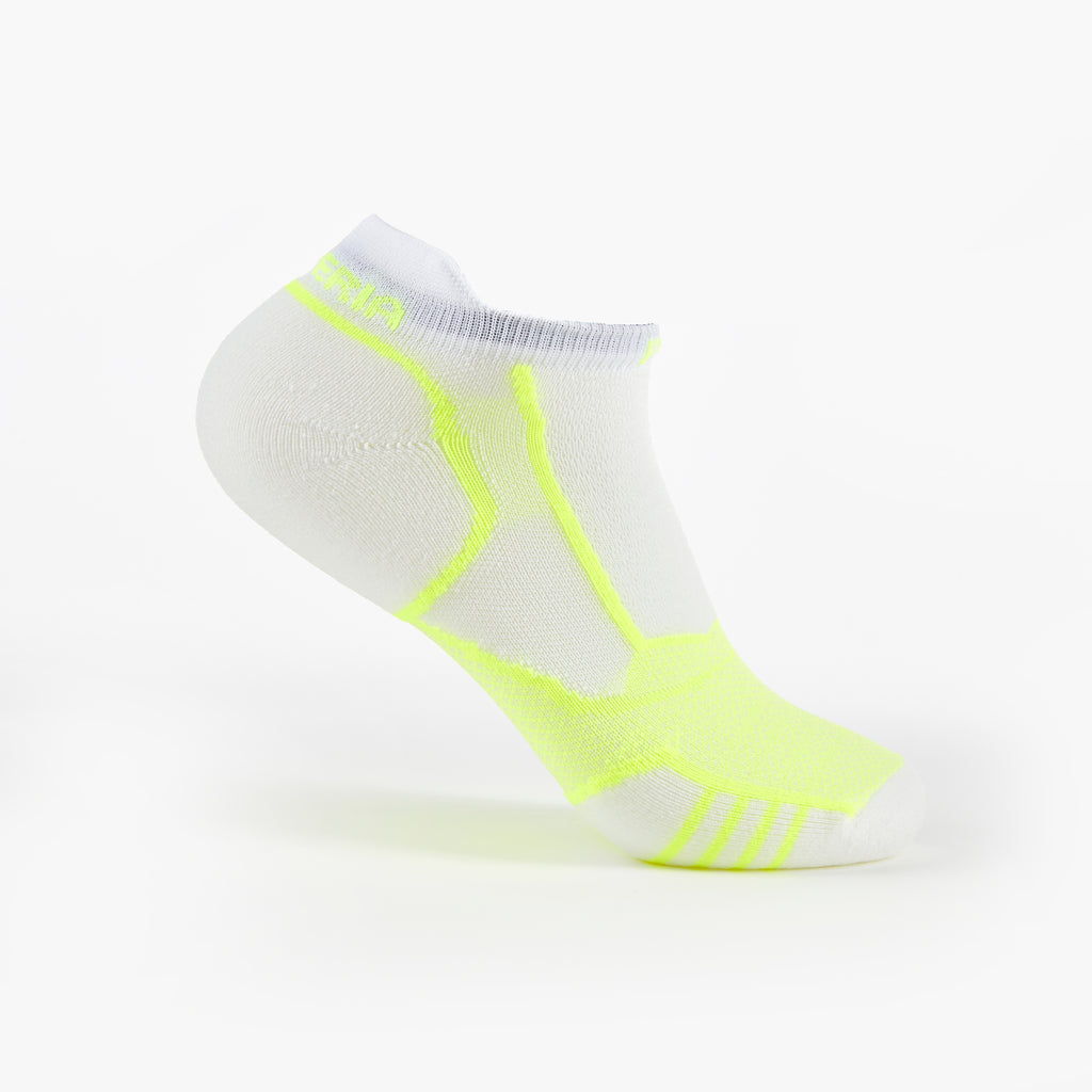 Thorlo Experia PROLITE Ultra-Light Cushion No-Show Tab Rocket Grip Socks | #color_Lime