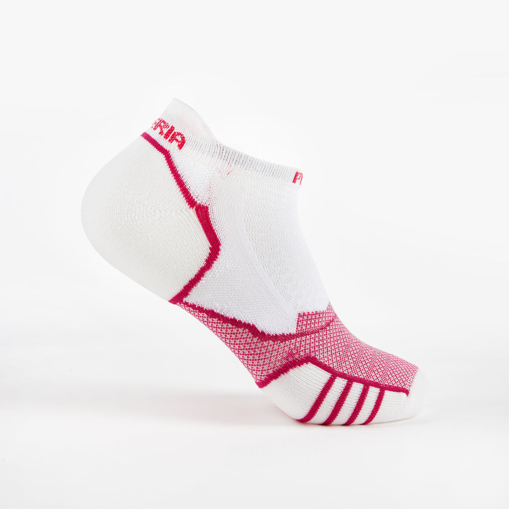 Thorlo Experia PROLITE Ultra-Light Cushion No-Show Tab Rocket Grip Socks | #color_Rose